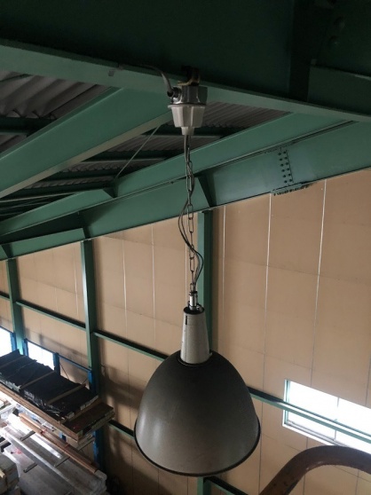 愛知県飛島村の倉庫にて高天井水銀灯などのＬＥＤ取替電気工事